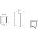 RAVAK CHROME CRV2-90 sprchové dvere,satin + Transparent 1QV70U00Z1