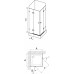 RAVAK BRILLANT BSRV4-100 sprchový kút rohový štvordielny, transparent 100 cm 1UVAAA00Z1