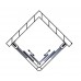 RONAL TOE3 TOP-Line rohový vstup, 120cm, ľavý diel, aluchrom / číre TOE3G12005007