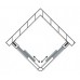 RONAL TOPACO TOP-Line rohový vstup, 100cm, matný elox / sklo Cristal perly TOPAC10000144