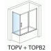 RONAL TOPV TOP-Line bočná stena vaňová 80-120cm, biela / Mastercarré TOPVSM20430
