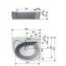 RAVAK ROSA R umývadlo s otvorom pre batériu XJ2P1100000