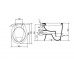 IDEAL Standard EUROVIT solo klozet odpad vodorovný ploché splachovanie V310601