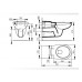 IDEAL Standard CONTOUR 21 závesné WC pre telesne postihnutých V340401