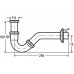 VIEGA Sifón trubkový bidetový 5/4x 32 chróm 103781