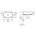 Villeroy & Boch architectura umývadlo na dosku 600x400mm, bieli Alpin 41266001