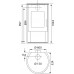 Wamsler KF101 - Rona krbové kachle, čierna W20001018100