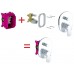 RAVAK CHROME CR 065.00 Podomietková s prepínačom pre R-box X070056