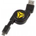 YENKEE YCU 100R BK kábel USB zvinovací 45010452