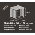G21 GBAH 418 Záhradný domček 203 x 172 cm, šedý 63900591