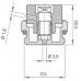 Zátka radiátorová 1/2"s odvzdušnením nikl. VE-1307B DN15