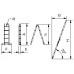 ALVE rebrík dvojdielny kĺbový 4208