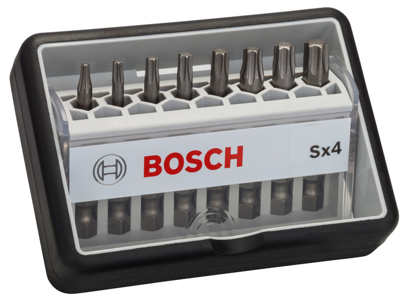 BOSCH 8-dielna sada skrutkovacích bitov Sx T Robust Line, verzia Extra Hard 2607002559