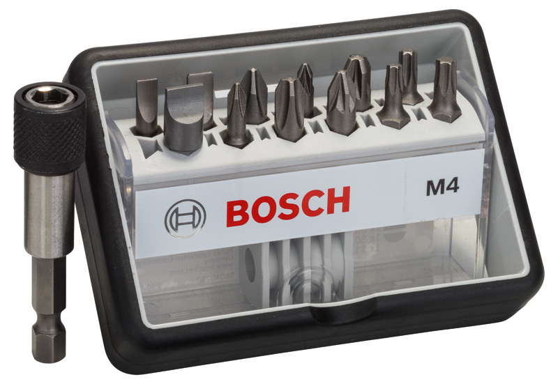 BOSCH (12+1) Sada skrutkovacích bitov s adaptérom Robust Line, M Extra-Hart 2607002566