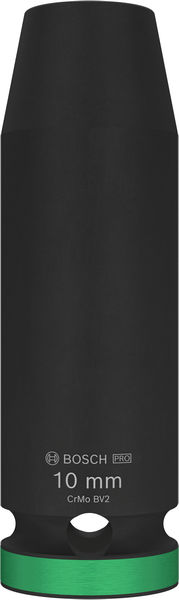BOSCH Nástrčný kľúč PRO Impact Socket, 1/2&quot;, 10 mm, hlboký 2608003044