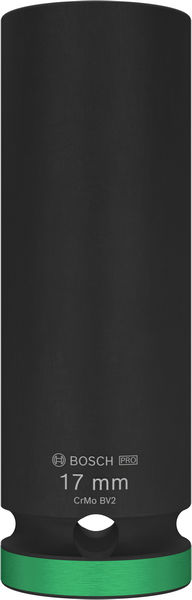 BOSCH Nástrčný kľúč PRO Impact Socket, 1/2&quot;, 17 mm, hlboký 2608003049