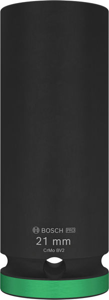 BOSCH Nástrčný kľúč PRO Impact Socket, 1/2&quot;, 21 mm, hlboký 2608003052