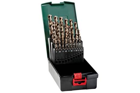 Metabo Sada vrtákov v kazete HSS-Co, SP, 25-dielna 627672000
