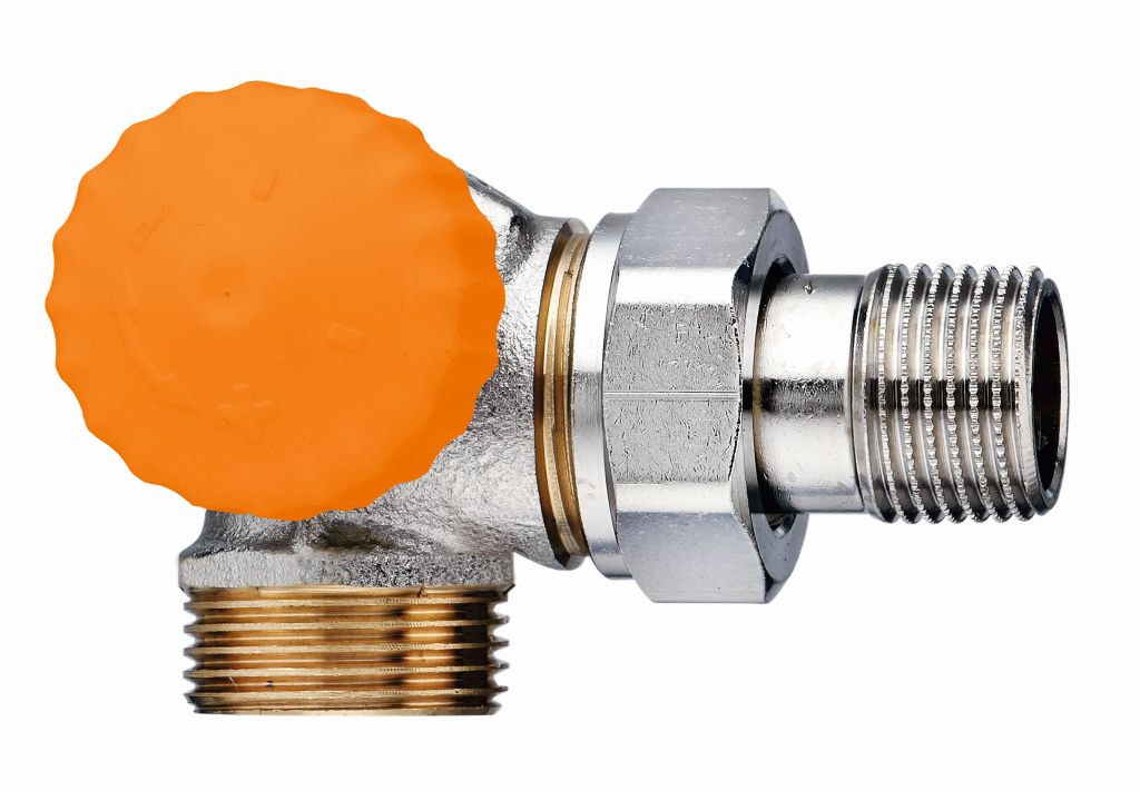 HEIMEIER Eclipse1/2&quot;(DN 15) termostatický ventil, uhlový, ľavý s vonkajším záv 3938-02.000