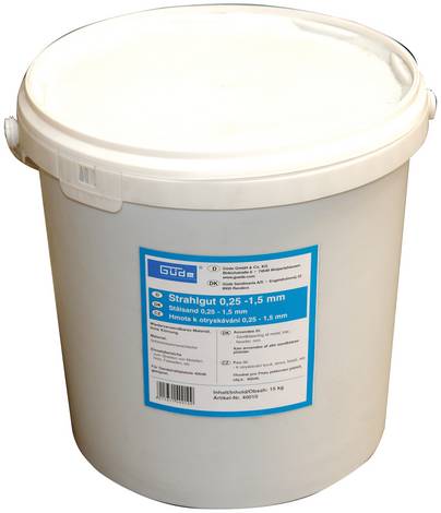 GÜDE pieskovacie materiál, 15kg, zrno 0,2-1,4 mm 40010