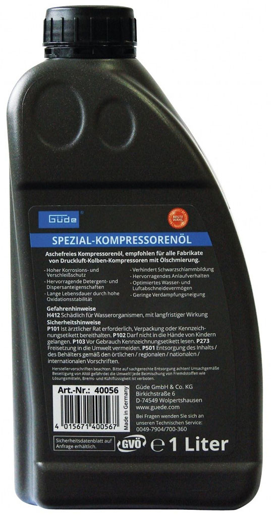 GÜDE kompresorový olej, 40056