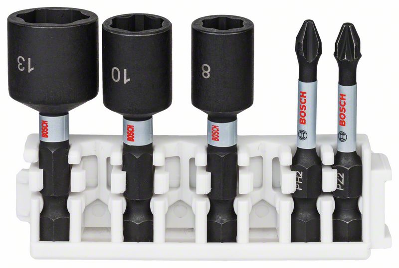 BOSCH Impact Control Súprava skrutkovacích bitov a nástrčných kľúčov, 5 ks, 2608522350