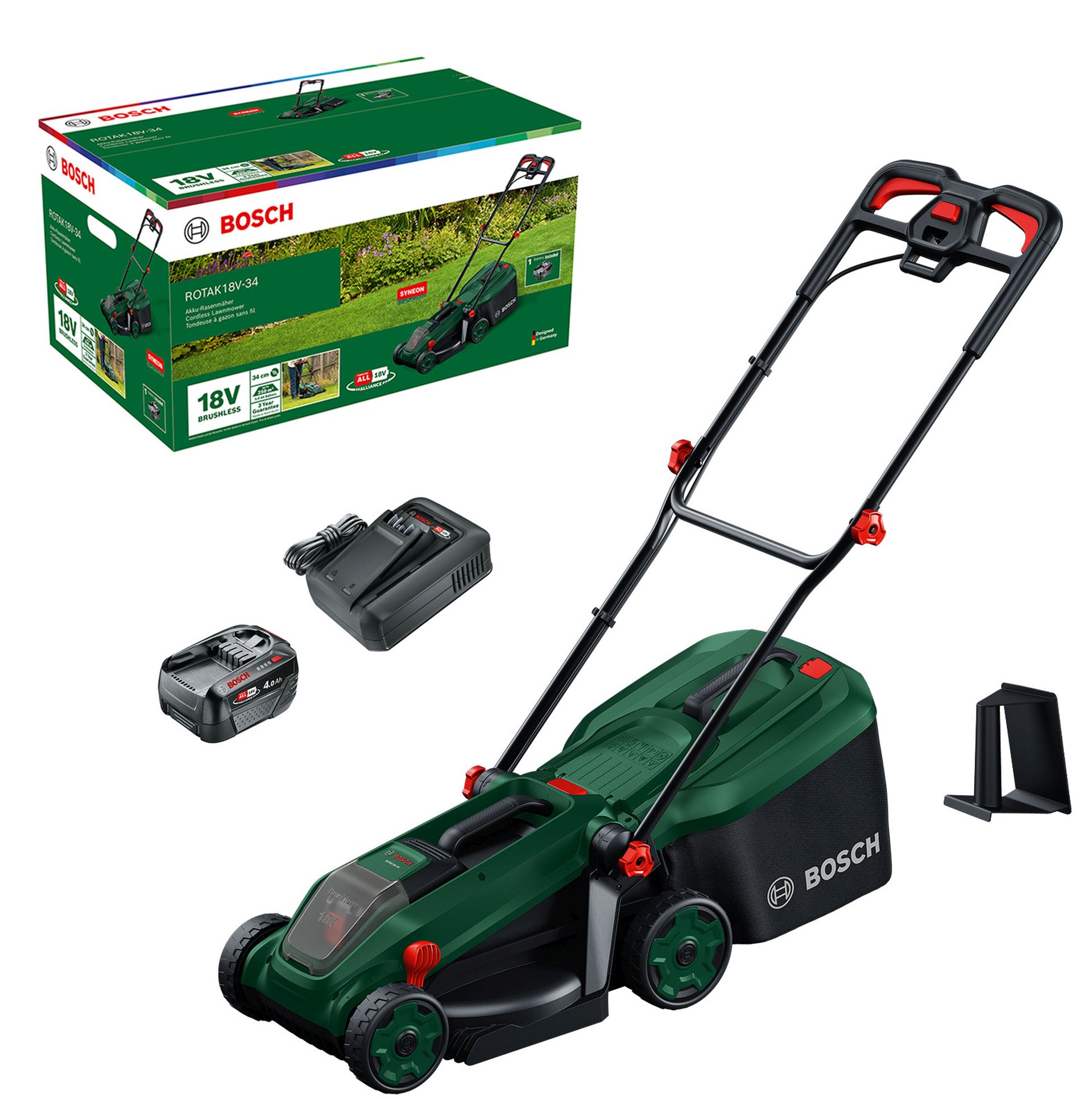 BOSCH ROTAK18V-34 Akumulátorová kosačka na trávu 06008B9N00
