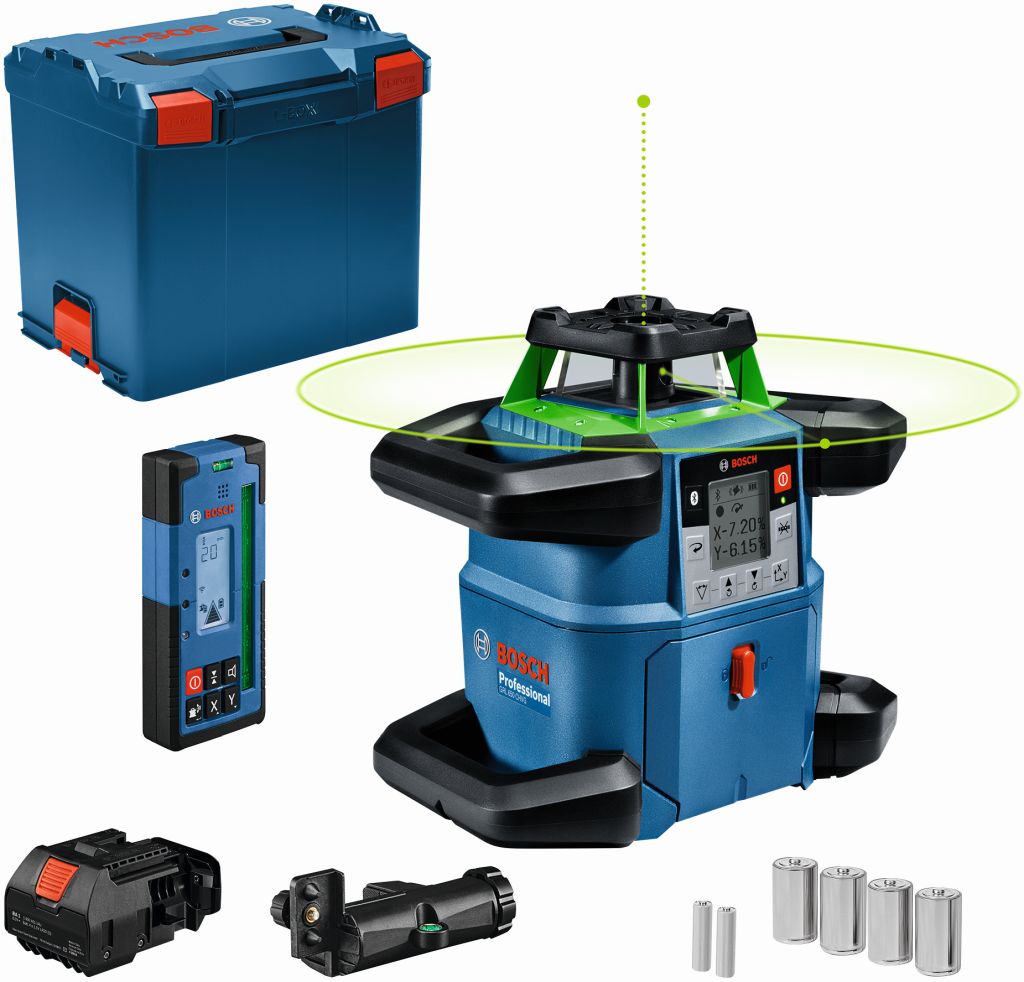 BOSCH GRL 650 CHVG Rotačný laser L-BOXX, 4xLR20, prijímačom LR 65 G 0601061V01