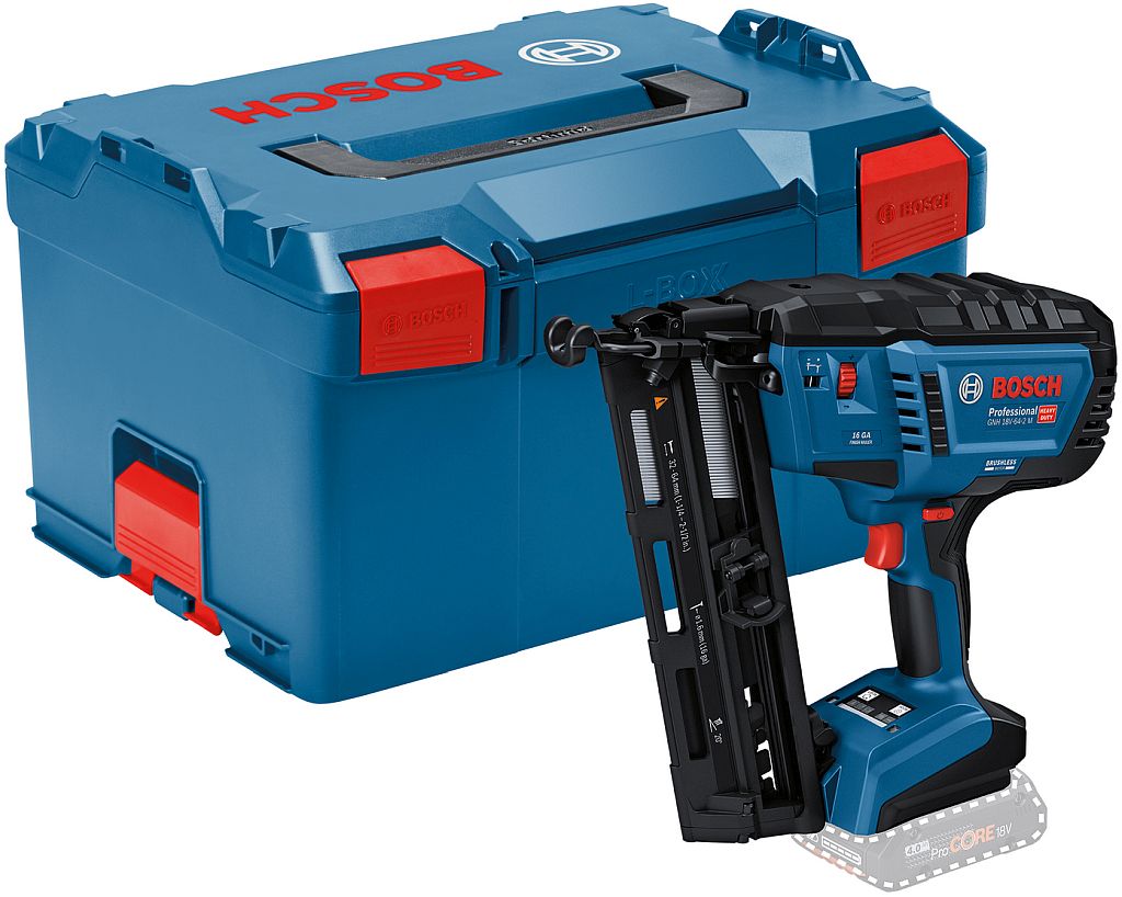 BOSCH GNH 18V-64-2 M PROFESSIONAL Akumulátorová klincovačka do dreva, L-Boxx 0601482001
