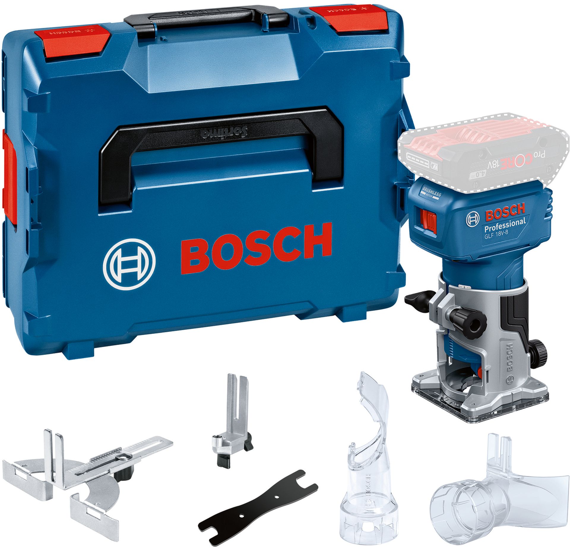 BOSCH GLF 18V-8 PROFESSIONAL Akumulátorová hranová fréza 06016C6001
