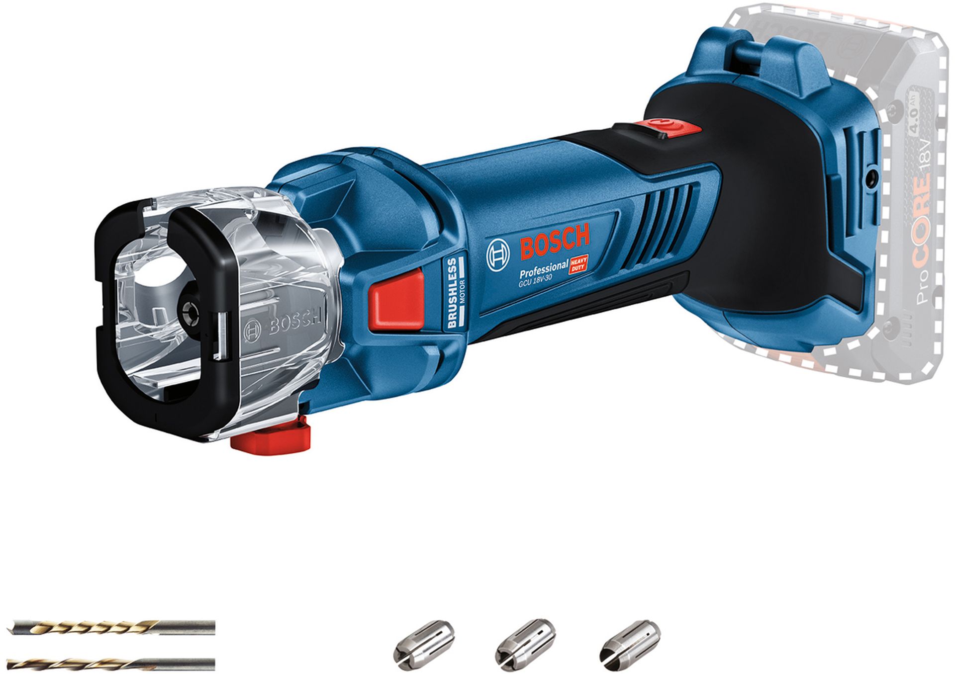 BOSCH GCU 18V-30 Akumulátorová horná fréza (solo) 06019K8000