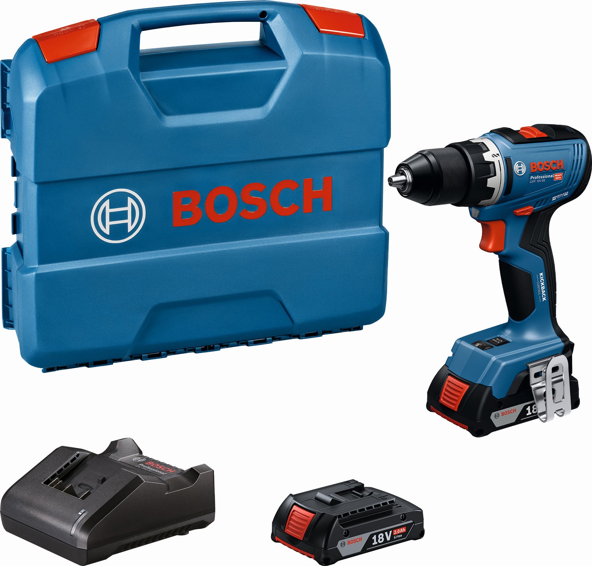 BOSCH GDX GSR 18V-65 PROFESSIONAL Akumulátorový vŕtací skrutkovač 06019N3000