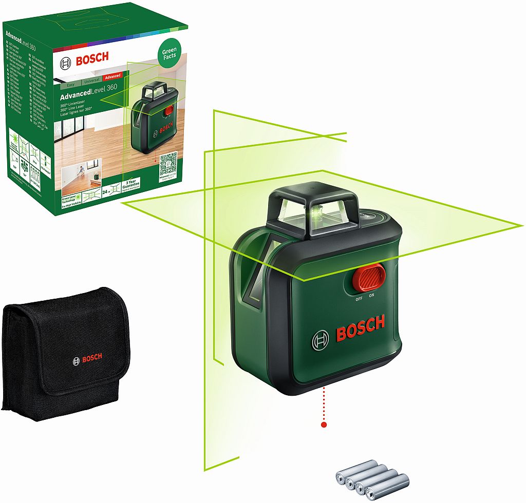 BOSCH AdvancedLevel 360 Krížový čiarový laser 0603663B06