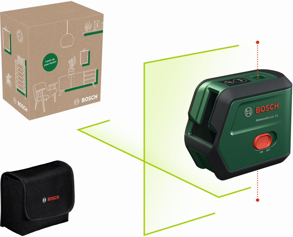 BOSCH AdvancedLevel 2G-čiarový laser s funkciou vynášania zvislíc 0603663GZ0