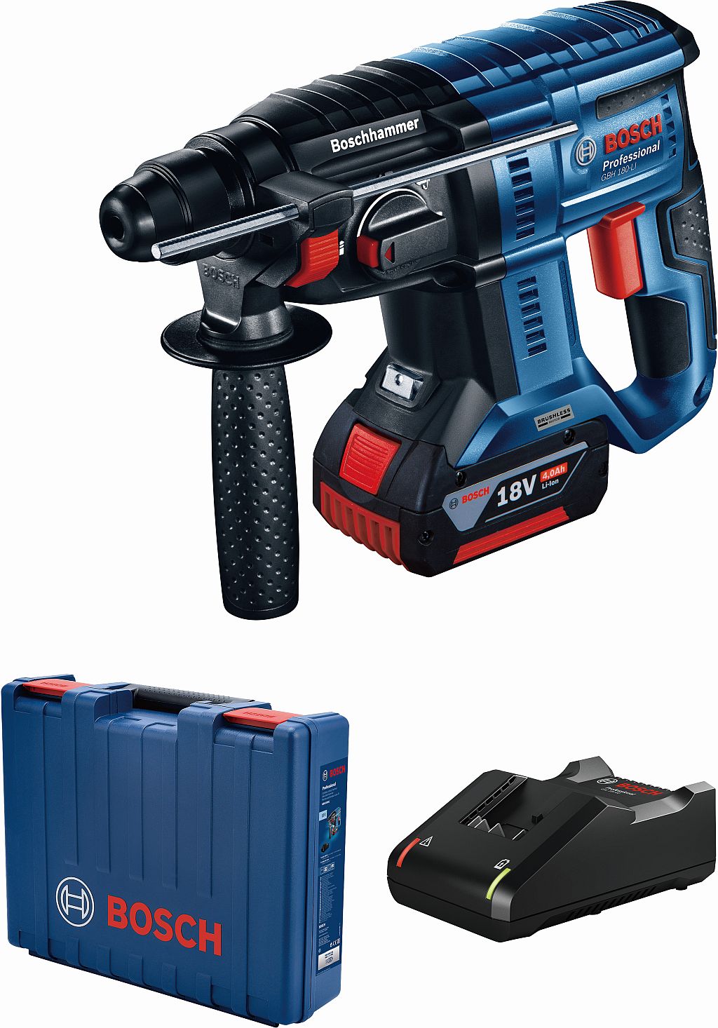 BOSCH GBH 180-LI PROFESSIONAL Akumulátorové vŕtacie kladivo s SDS plus 0611911122