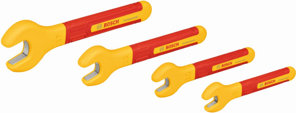 BOSCH Vidlicový kľúč VDE Set 8/10/13/17mm 4ks 1600A02NE8