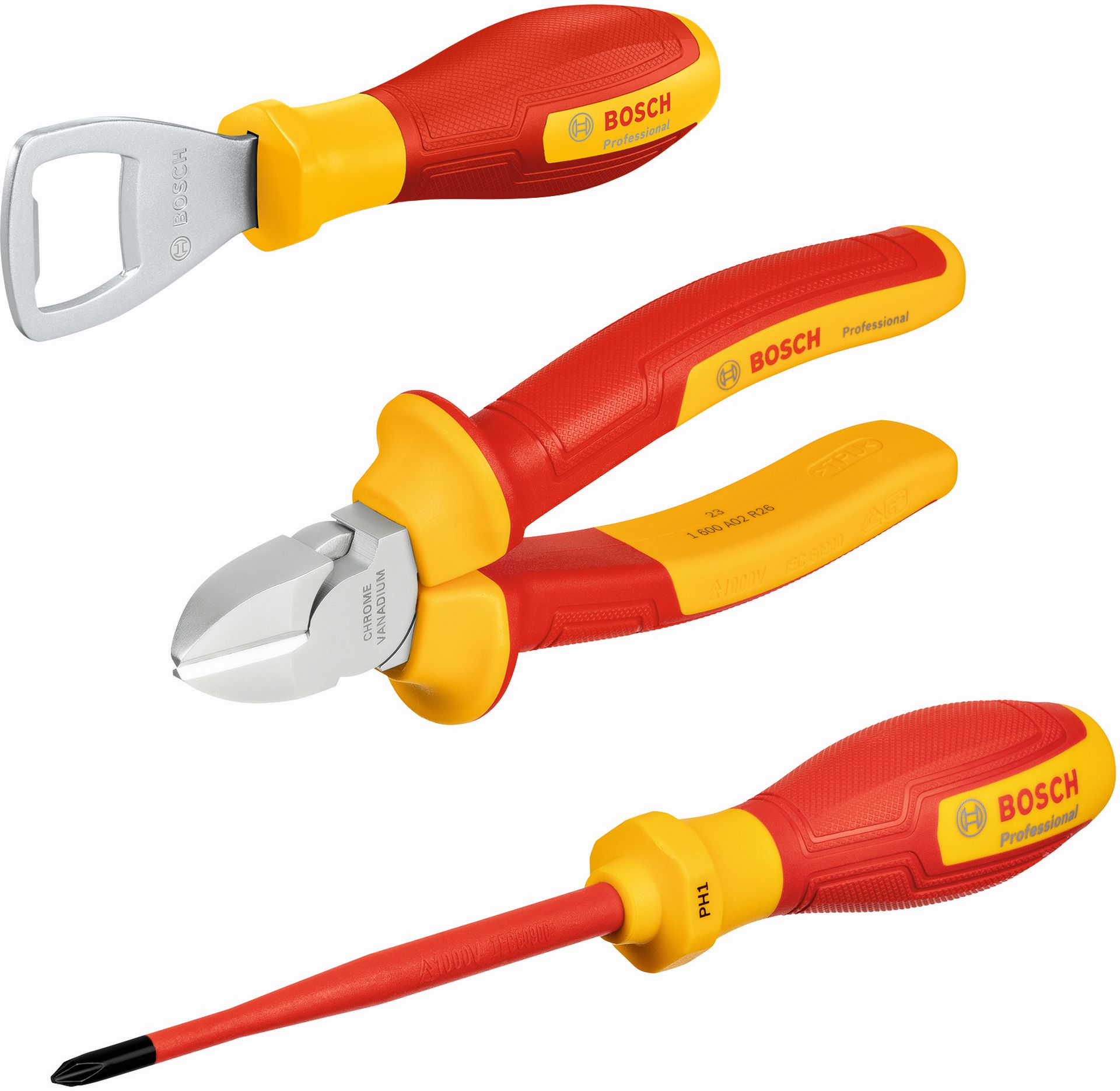 BOSCH PROFESSIONAL 3pc Hand Tools Set L-Boxx Mini 1600A038HV