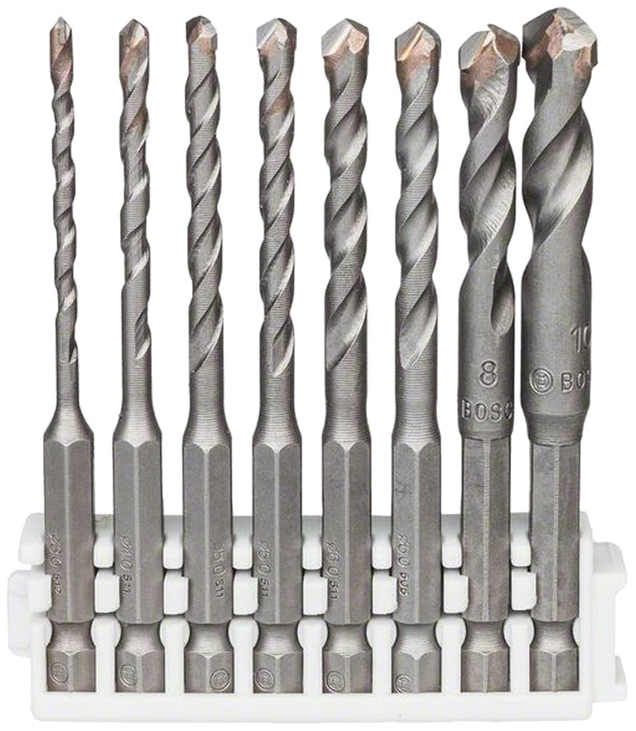 BOSCH Pick and Clic Sada špirálových vrtákov na dlaždice HEX-9 Ceramic 2608577142