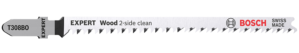 BOSCH List priamočiarej píly EXPERT ‘Wood 2-side clean’ T 308 BO, 3 ks 2608900554