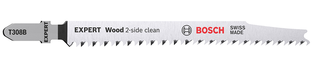 BOSCH List priamočiarej píly EXPERT 'Wood 2-side clean' T 308 B, 2 ks 2608901711