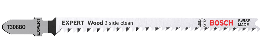 BOSCH List priamočiarej píly EXPERT ‘Wood 2-side clean’ T 308 BO, 2 ks 2608901712