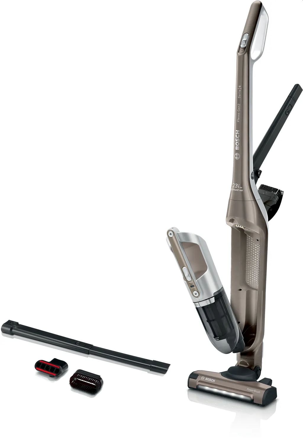 Bosch Serie 4 Akumulátorový vysavač Flexxo Gen2 23Vmax Hnědý BBH3ALL23