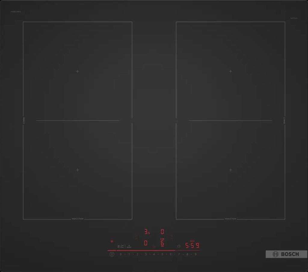 Bosch Séria 6 Indukčná varná doska 60 cm čierna mat., na prac. dosku bez rám. PVQ61CHB1E