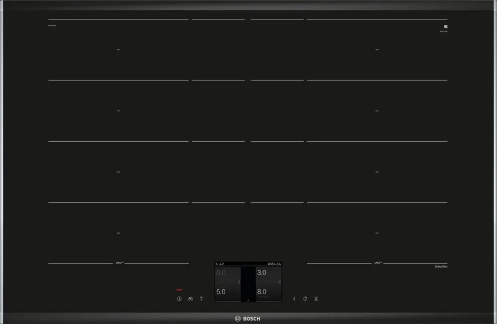 Bosch Séria 8 Indukčná varná doska 80 cm inštalácia na prac. dosku s rámčekom PXY875KW1E
