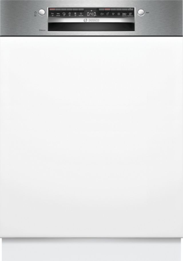 Bosch Séria 4 Zabudovateľná umývačka riadu 60 cm Brúsená oceľ SMI4HVS14E