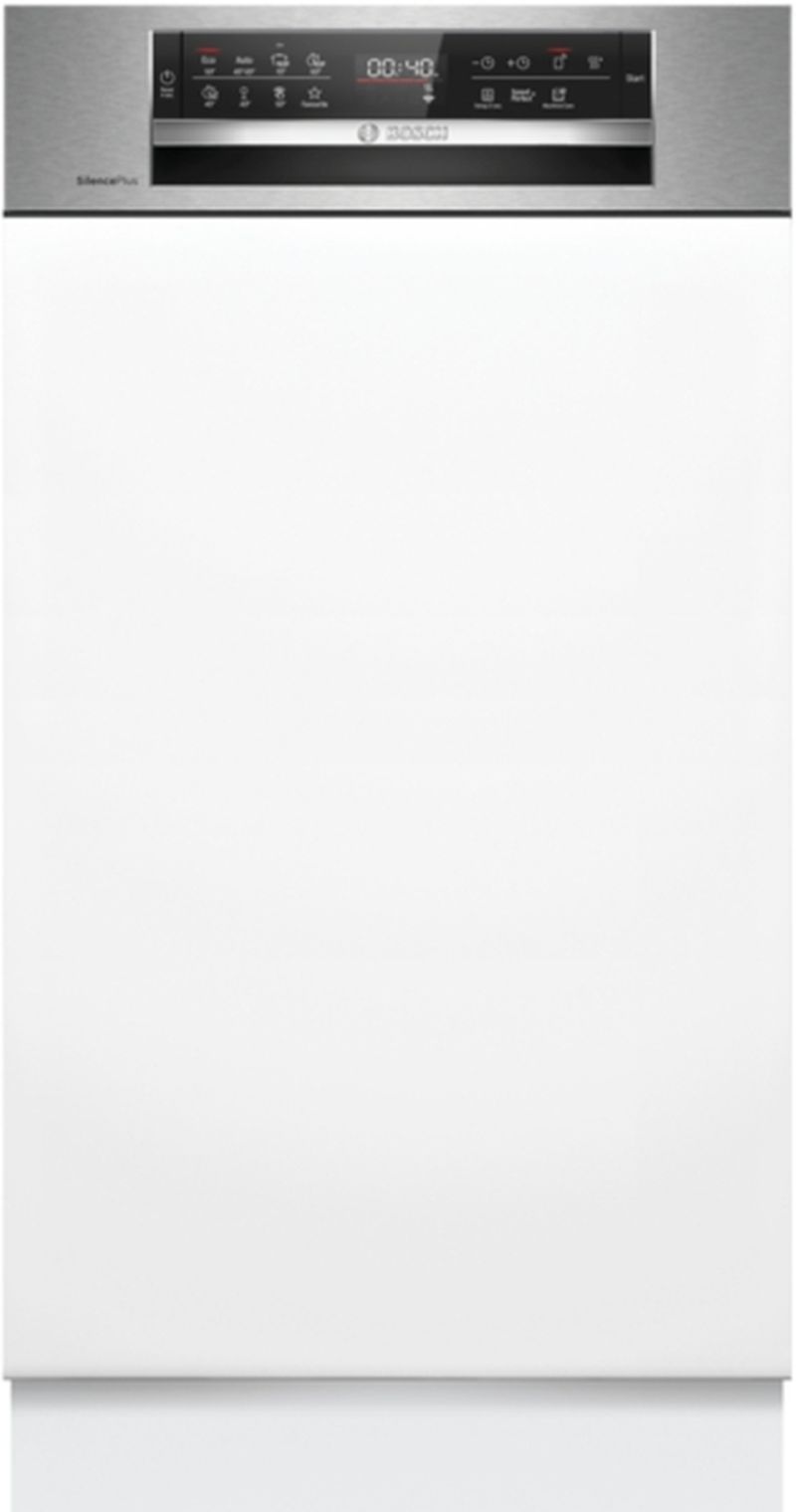 Bosch Séria 6 Zabudovateľná umývačka riadu 45 cm Brúsená oceľ SPI6EMS21E