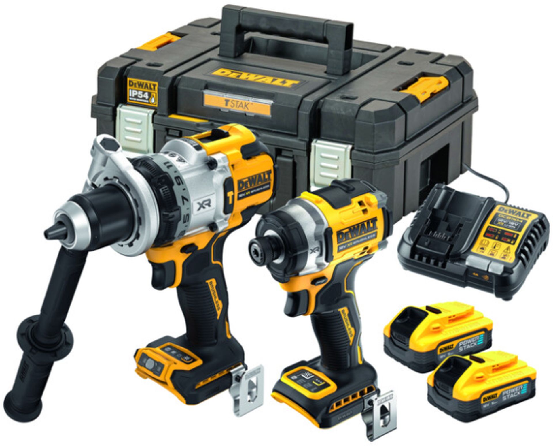 DeWALT DCK2200H2T Kombo sada (DCD1007 + DCF860 + 18V/2x5,0Ah PowerStack) Tstak