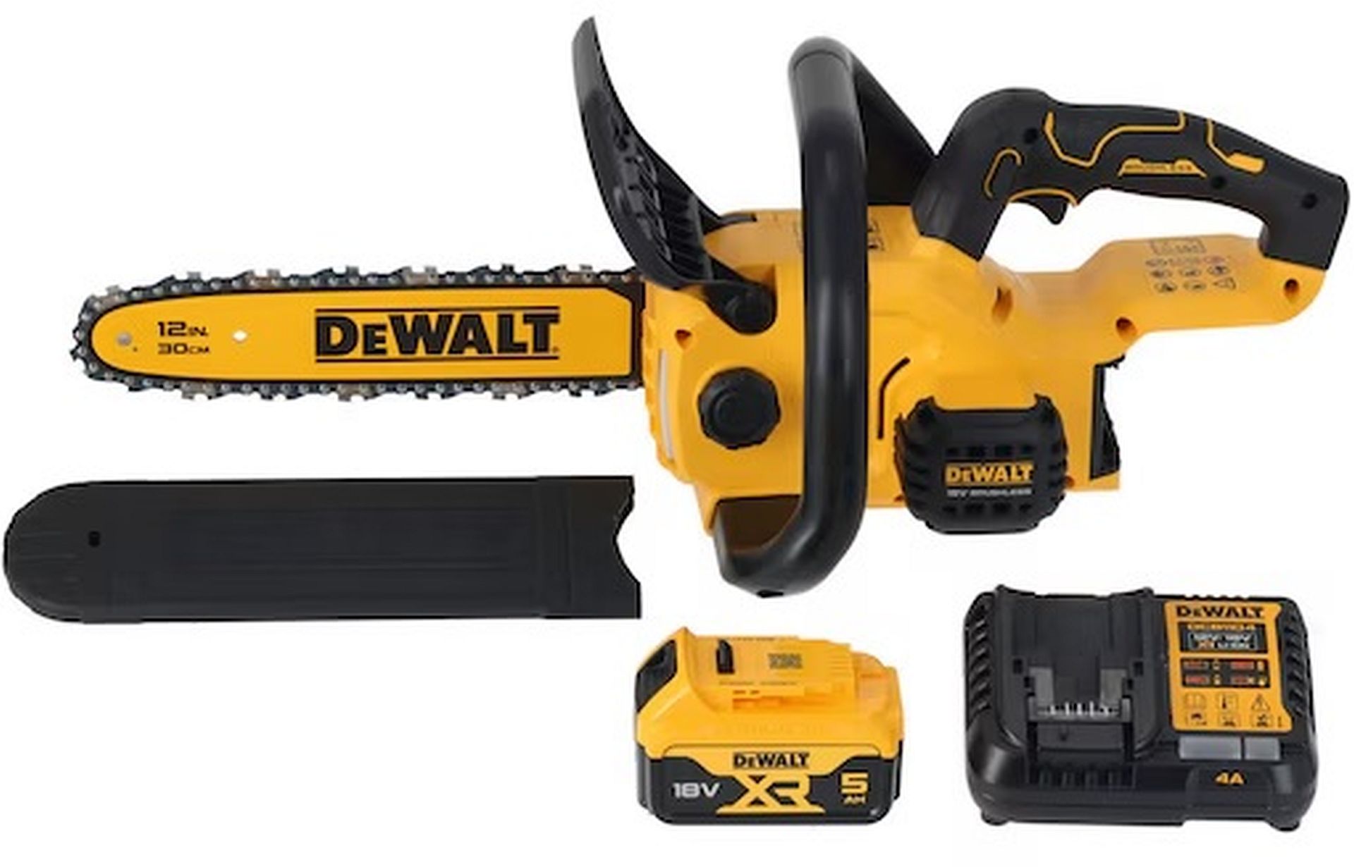 DeWALT DCMCS565P1 XR Bezuhlíková reťazová píla 30cm (18V/1x 5,0 Ah)