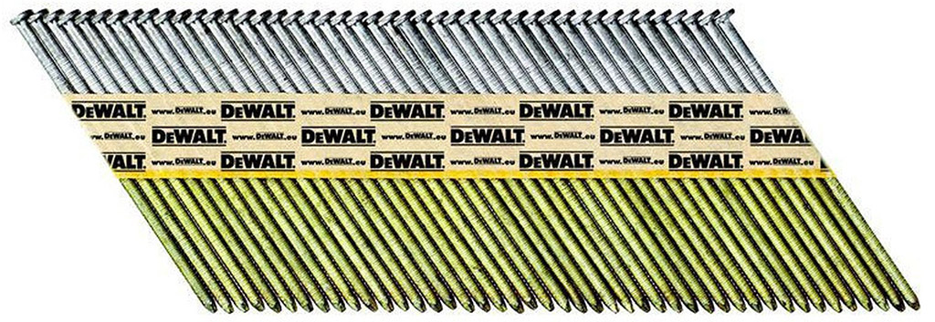 DeWALT DNPT28R63HDZ Konvexné, žiarovo zinkované klince do klincovačky, 63 mm, 1100 ks
