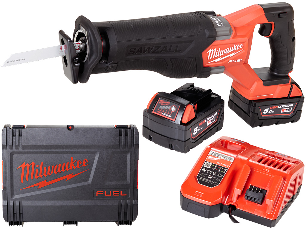 Milwaukee M18 FSZ Aku chvostová píla (18V/2x5,0Ah) HD Box 4933478291